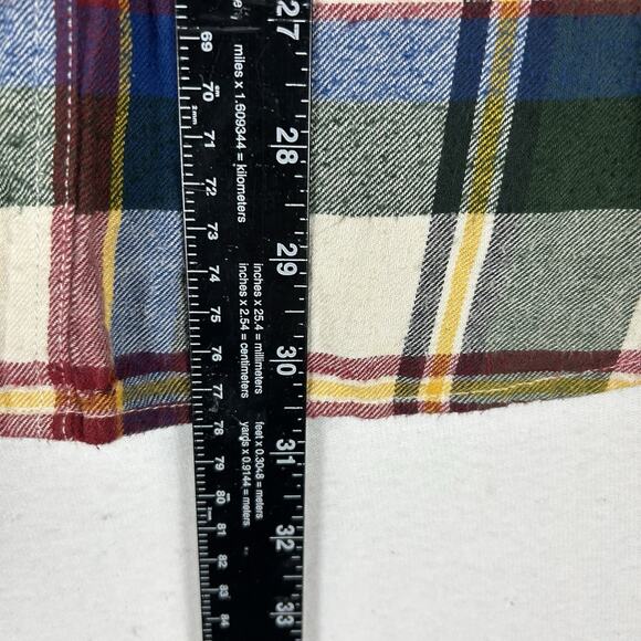 American Eagle Long Sleeve Button Up Flannel Shirt Mens XL Classic Fit Plaid Top - Picture 9 of 11